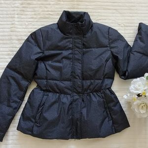 NWT Lark & Ro Women's Peplum Puffer Jacket Medium